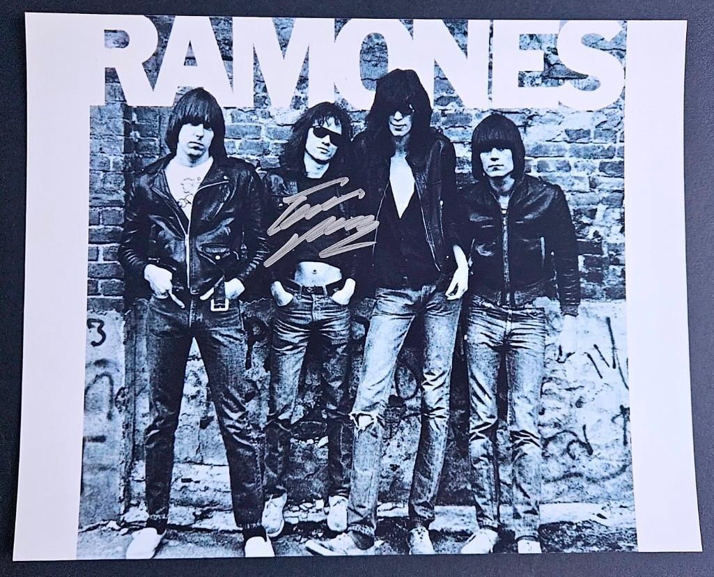 Tommy Ramone In-Person Signed 10" x 8" Photo (Third Party Guaranteed) (1 of 1)