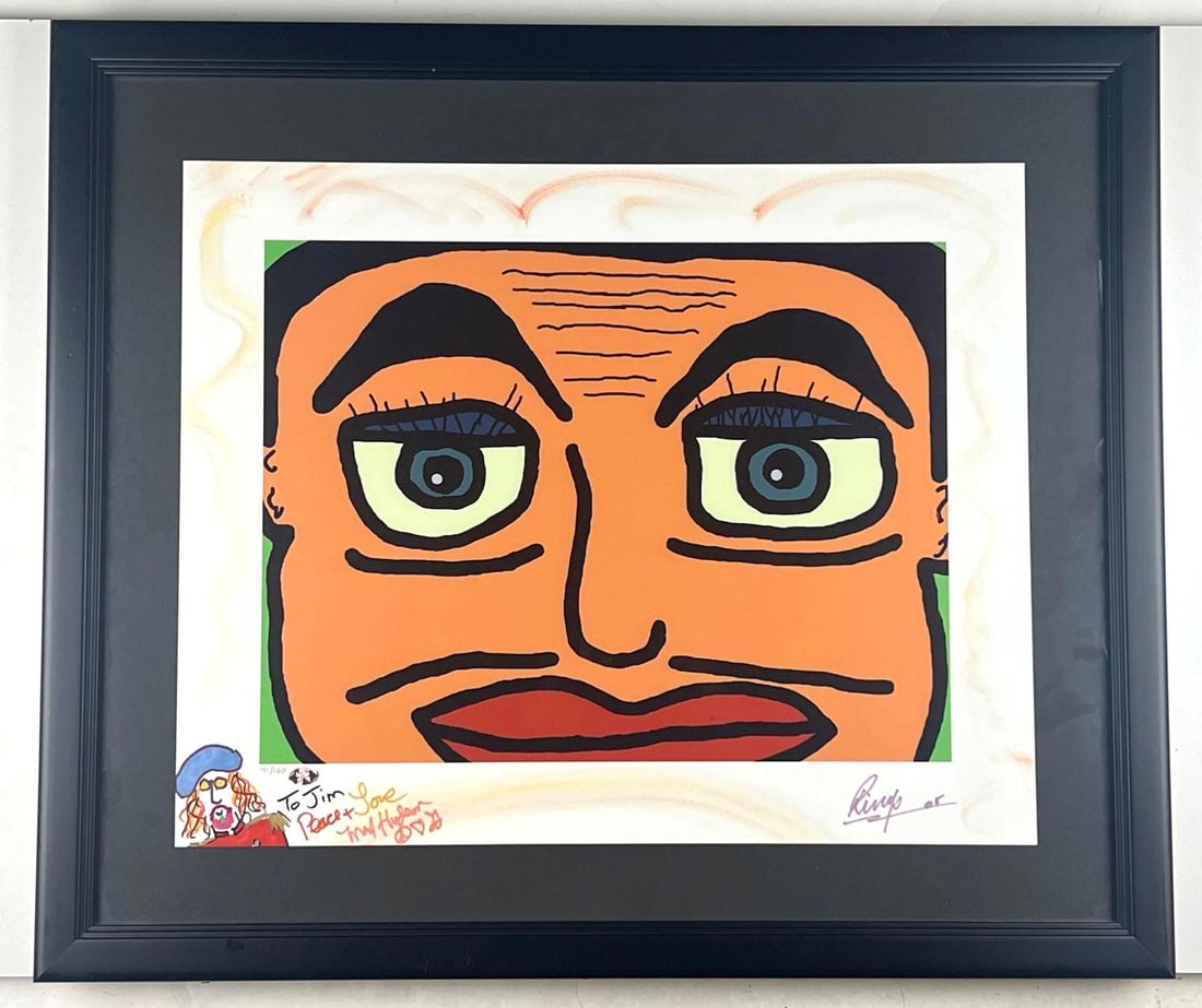 Beatles: Ringo Starr Signed Limited-Edition Artwork (#41/100) (Third Party Guaranteed): Limited-edition series artwork #41/100 created ...