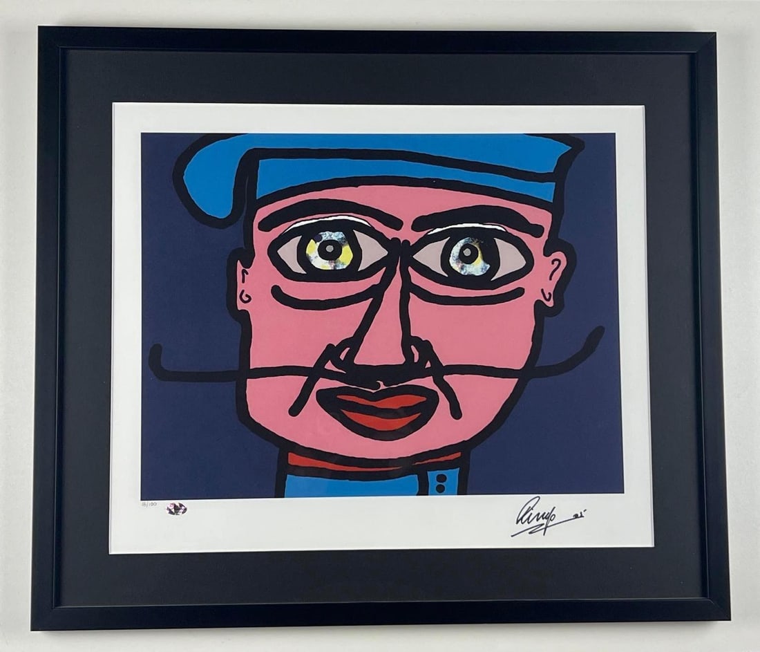 Beatles: Ringo Starr Signed "Chef Alamode" Litho (#18/100) Framed (Third Party Guaranteed): Original “Chef Almode” giclée print, 19” x 15.7...