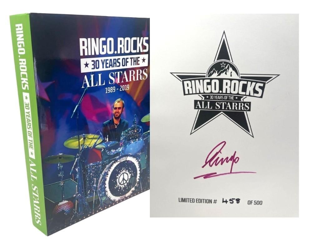 Beatles: Ringo Starr Signed "Ringo Rocks" Book (Third Party Guaranteed): This limited edition book "Ringo Rocks: 30 Year...