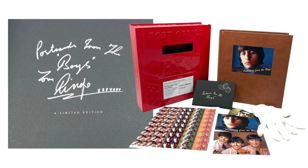 Beatles: Ringo Starr Signed "Postcards From the Boys" Book (Third Party Guaranteed): This limited edition book "Postcards From the B...