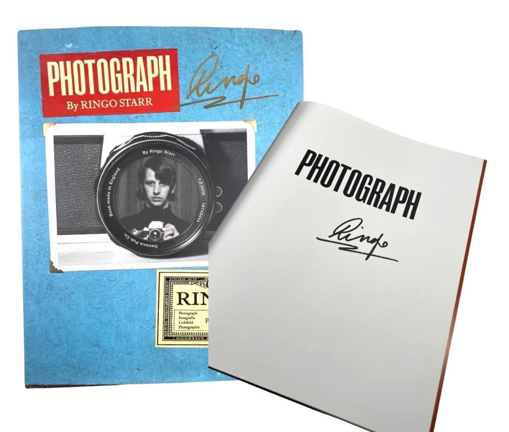 Beatles: Ringo Starr "Photograph" Signed Book by Genesis (Third Party Guaranteed): "Photograph" by Ringo Starr, signed by the lege...