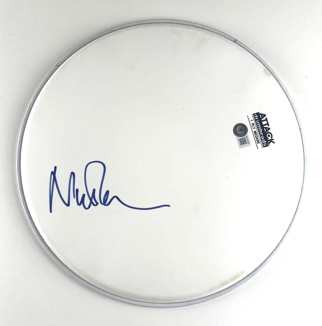 Pink Floyd: Nick Mason In-Person Signed Drumhead (Beckett/BAS Cert) (1 of 2)
