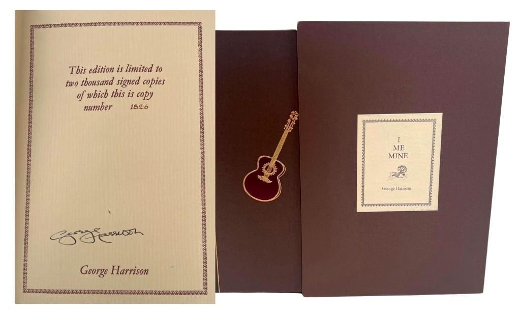 Beatles: George Harrison "I, Me, Mine" Signed Limited Edition Book (Third Party Guaranteed): This rare limited edition of "I, Me, Mine" by G...