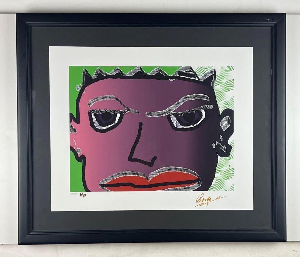 Beatles: Ringo Starr Signed "No, No, No" Lithograph (#39/100) Framed (Third Party Guaranteed): Original “No No No” lithograph, 20.75” x 16.75"...