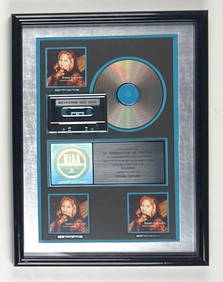 Barbra Streisand “Higher Ground” RIAA Multi-Platinum Album Sales Award Presented to The (1 of 2)
