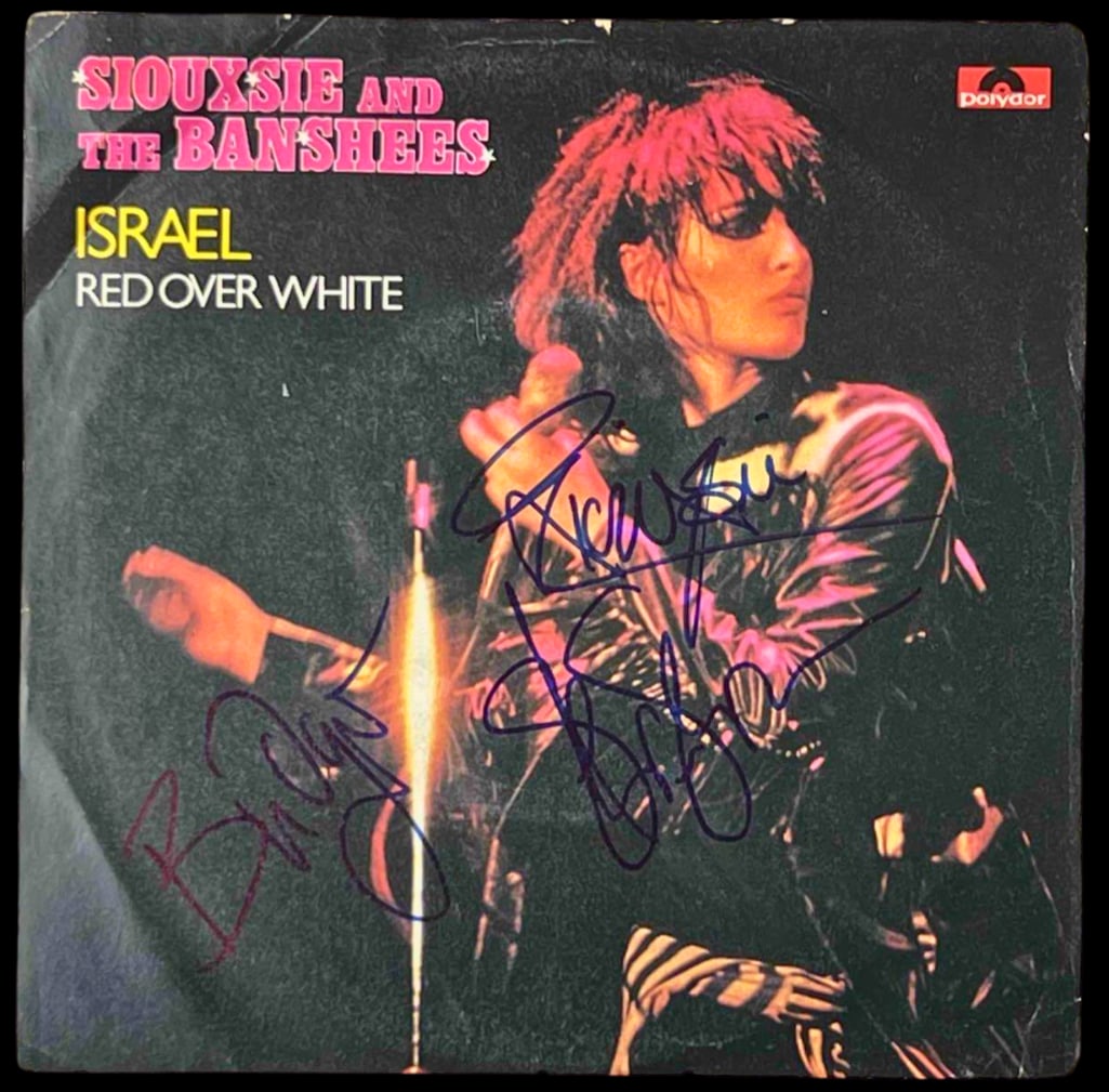 Siouxsie and the Banshees Signed "Israel / Red Over White" 7" Album (JSA Authentication) (1 of 3)