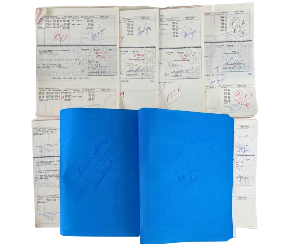 Space Jam Soundtrack, Biggie Smalls, Lil' Kim & Others Hit Factory Studio Archive: Collection of original studio records, invoices, and receipts from The Hit Factory and The Hit Factory Broadway related to the Space Jam soundtrack and other Atlantic Records sessions. This 