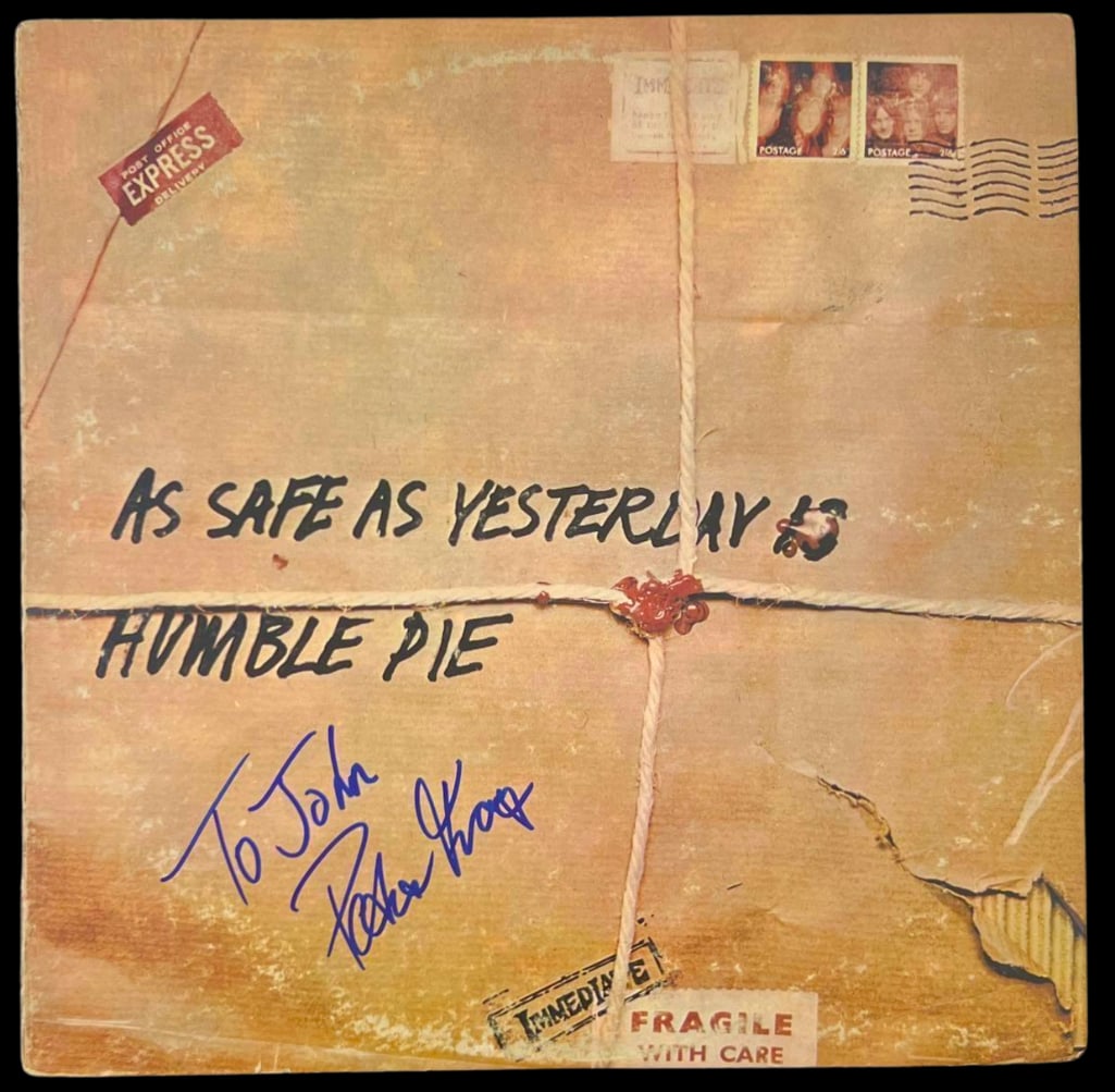 Humble Pie: Peter Frampton In-Person Signed "As Safe As Yesterday Is" Album (BAS Authentication) (1 of 2)