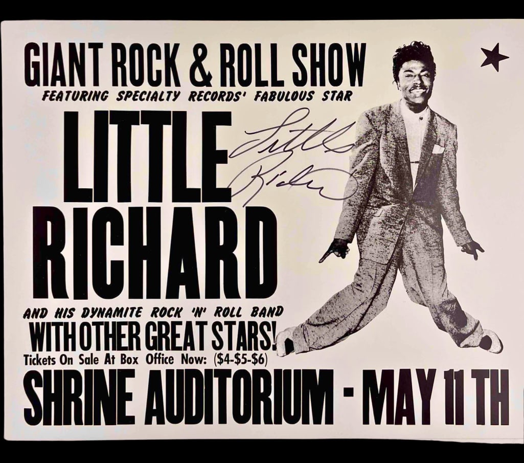Little Richard In-Person Signed 20" x 16" Poster (Third Party Guaranteed) (1 of 1)
