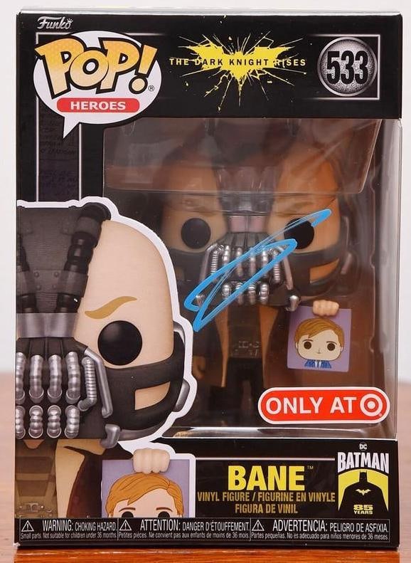 Batman: Tom Hardy In-Person Signed "The Dark Knight Rises – Bane" Funko Pop #533 (Beckett Auth (1 of 3)