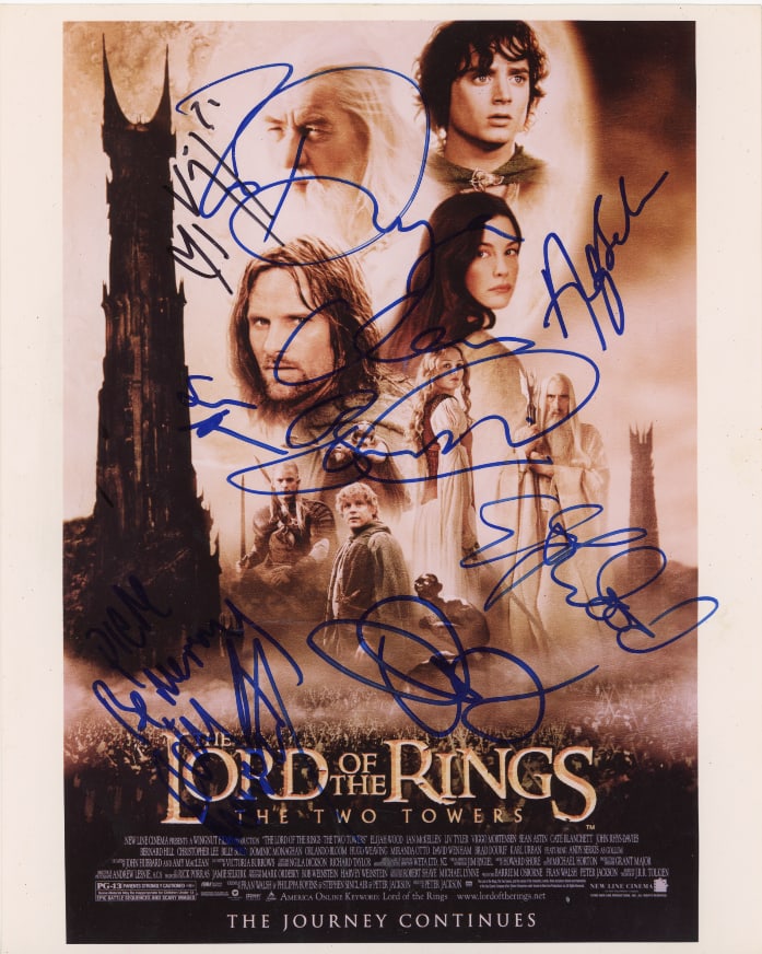 The Lord of the Rings "The Two Towers” Cast-Signed 10" x 8" Photo (8 Sigs) (Beckett/BAS) (1 of 2)