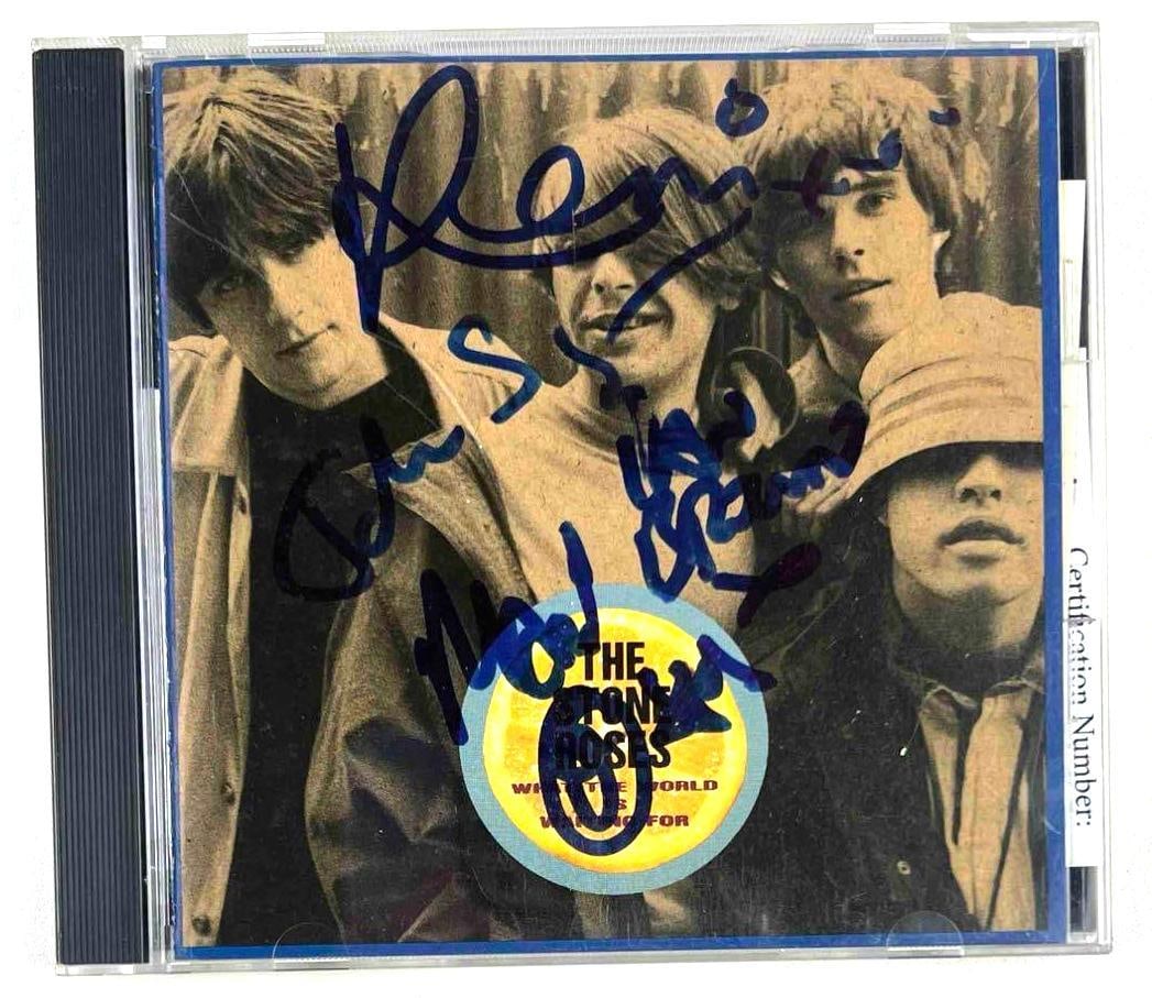 The Stone Roses Fully Group Signed "What the World Is Waiting For" CD (4 Sigs) (JSA Authentication) (1 of 3)