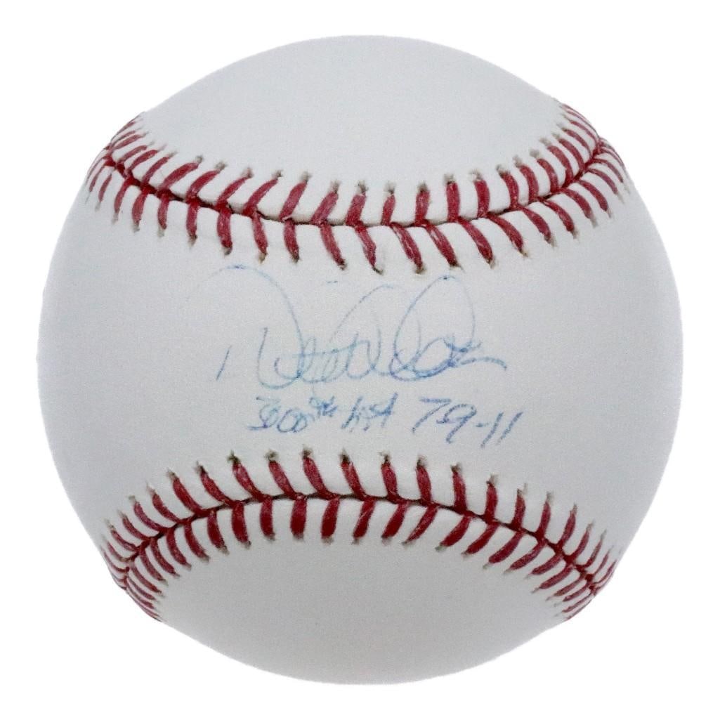 Derek Jeter Signed Official Major League Baseball Inscribed "3000th Hit 7-9-11" (Steiner & MLB Authe: Derek Jeter has hand-signed this baseball and inscribed "3000th Hit 7-9-11" on the sweet spot. Rawlings Official Major League (Selig) baseball. It has a Steiner hologram and matching Steiner COA card.