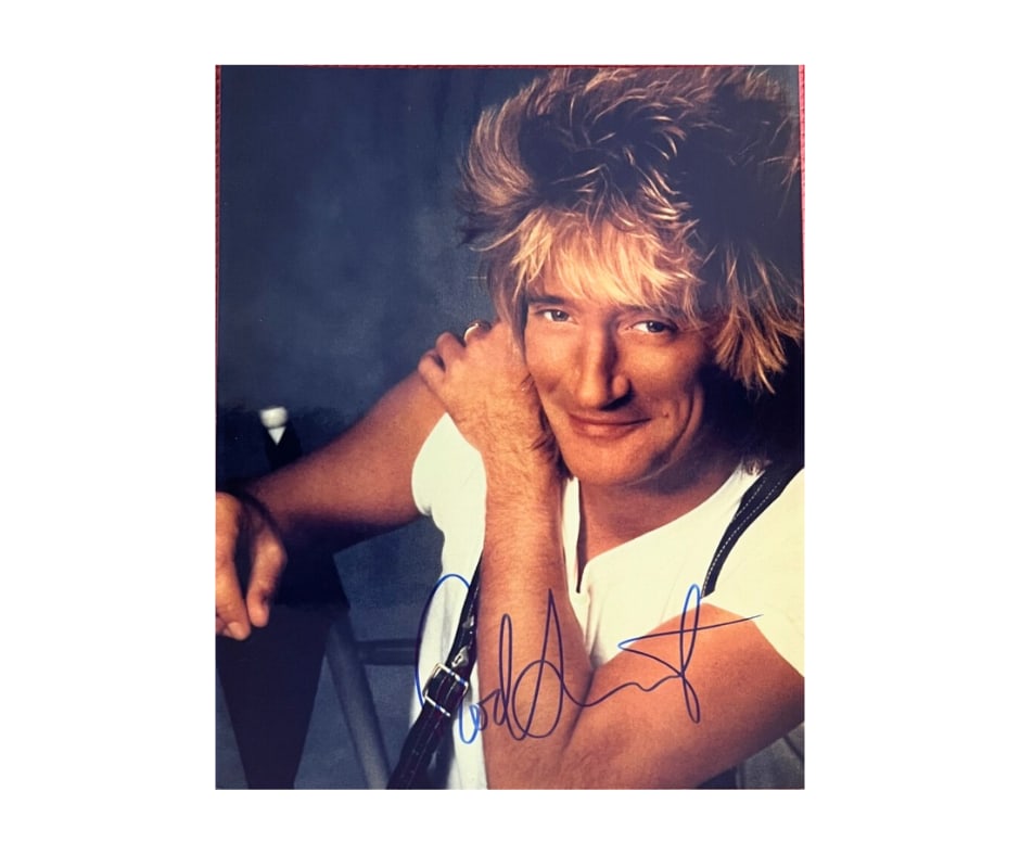 Rod Stewart Signed 10" x 8" Photo (PSA/DNA Authentication) (1 of 4)