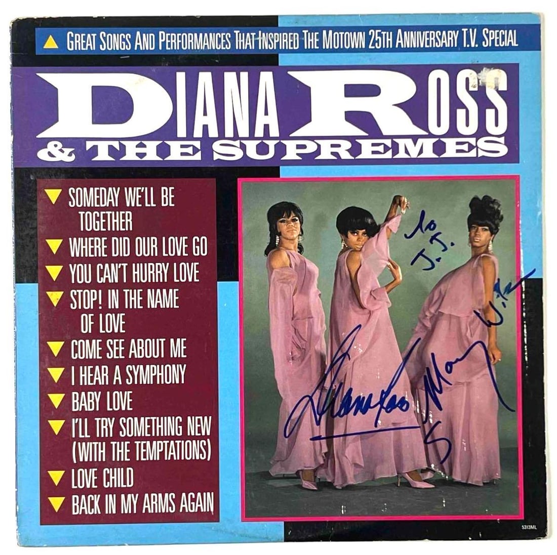 Diana Ross In-Person Signed "Diana Ross & The Supremes" Album (Beckett/BAS Authentication) (1 of 2)