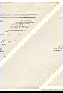 Beatles: Ringo Starr & Neil Aspinall Signed Apple Corps Ltd 1969 Contract (Tracks COA): A contract from Python Music Limited, dating to early 1969, authorizing the appointment of Moor House Secretaries Limited as company secretary effective 13th December 1968. The document is neatly sign