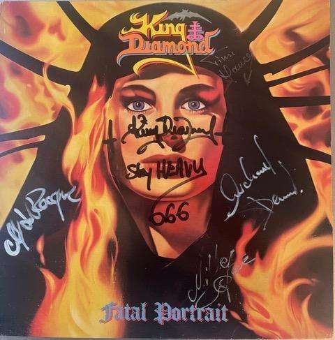 King Diamond Fully Group Original Line-Up Signed "Fatal Portrait" Album (5 Sigs) (JSA) (1 of 3)