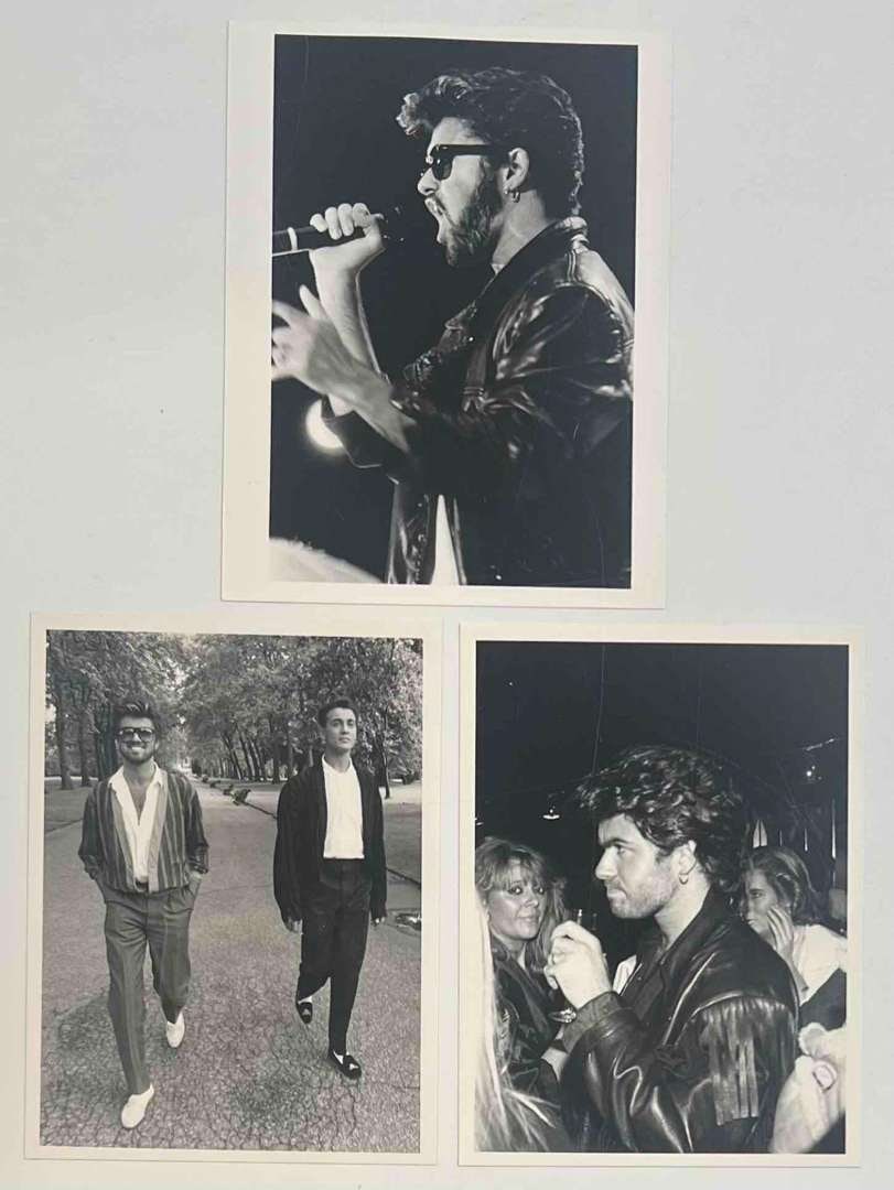 Wham! & George Michael Group of (3) Original 1980s Photos (London Features) (1 of 2)