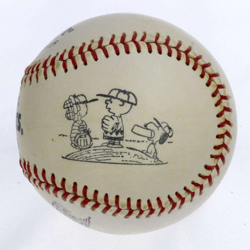 Vintage 1960s Peanuts Official "Character Edition" Baseball Featuring Charlie Brown, Snoopy & Gang (1 of 9)