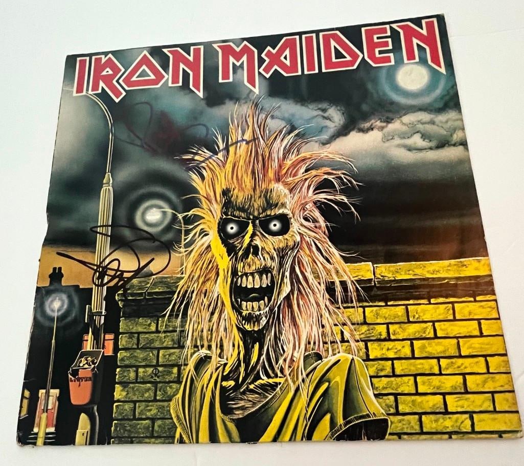 Iron Maiden Signed "Iron Maiden" LP Cover (2 Sigs) (Third Party Guaranteed) (1 of 1)