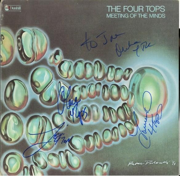 Four Tops Fully Group Signed "Meeting of the Minds" Album (4 Sigs) (ACOA Authentication) (1 of 2)