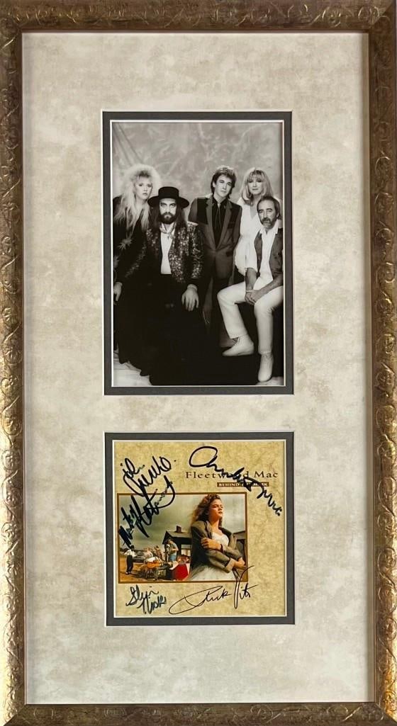 Fleetwood Mac Group Signed "Behind the Mask" CD Cover Framed (5 Sigs) (Third Party Guaranteed) (1 of 2)