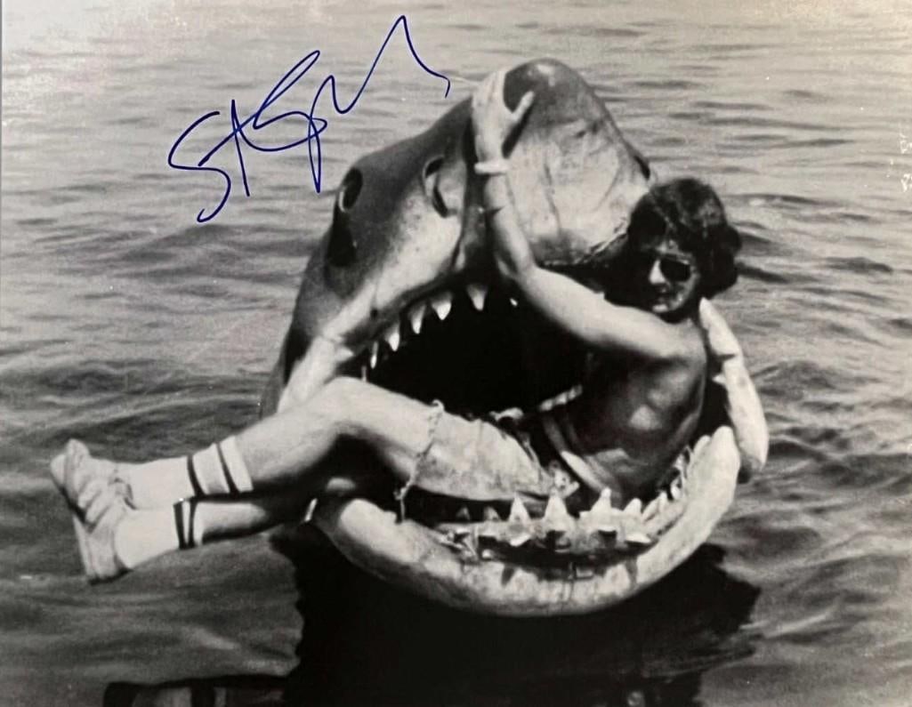 Jaws: Steven Spielberg Signed 16" x 20" Photo (SWAU Authentication) (1 of 2)