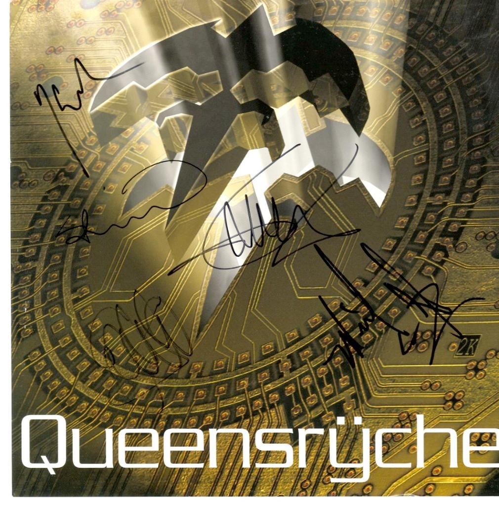 Queensryche Group Signed "Q2K" Album Flat (5 Sigs) (ACOA Authentication) (1 of 1)