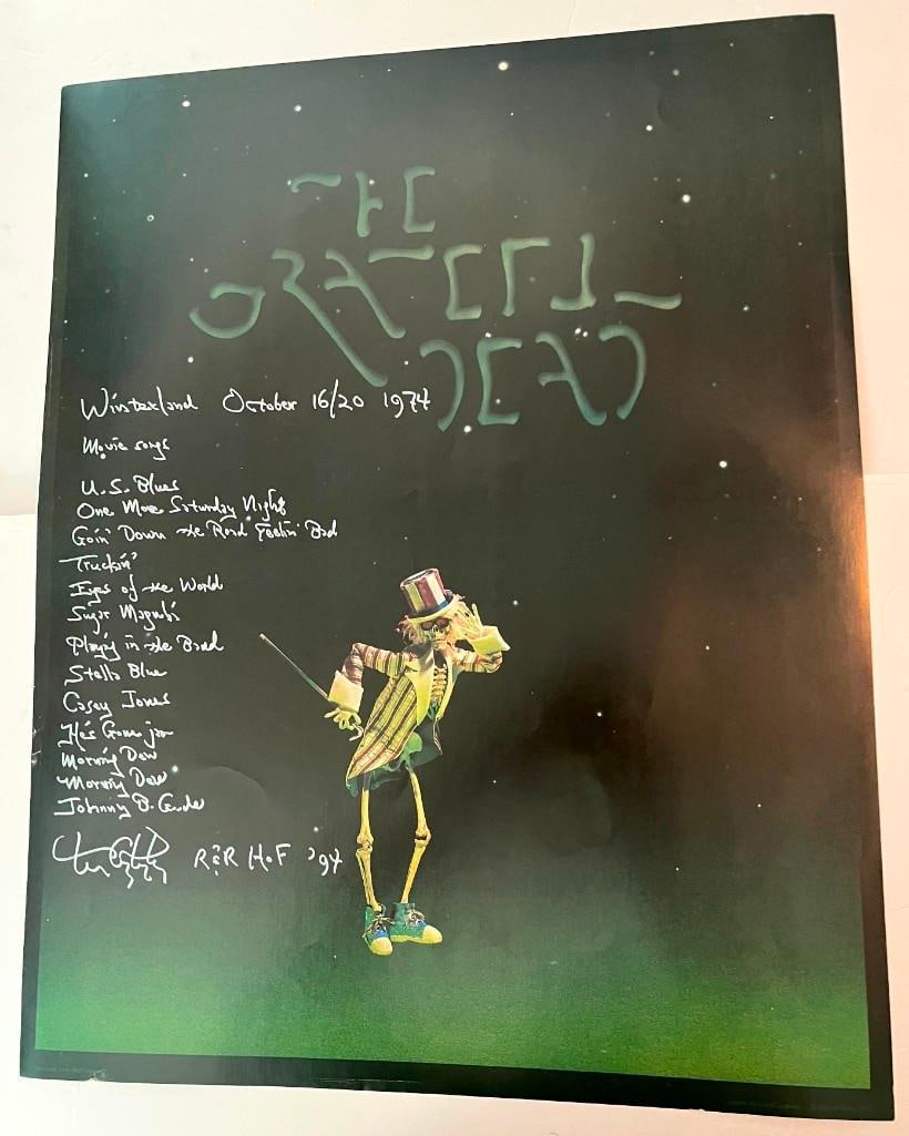 The Grateful Dead Group Signed Original 1974 "The Grateful Dead Movie" 28" x 22" Poster (TPG) (1 of 2)