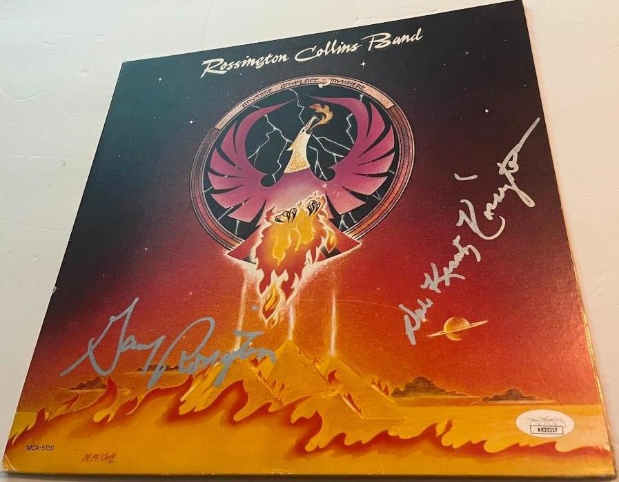 Rossington Collins Band Group Signed "Anytime Anyplace Anywhere" LP Album (2 Sigs) (JSA) (1 of 1)