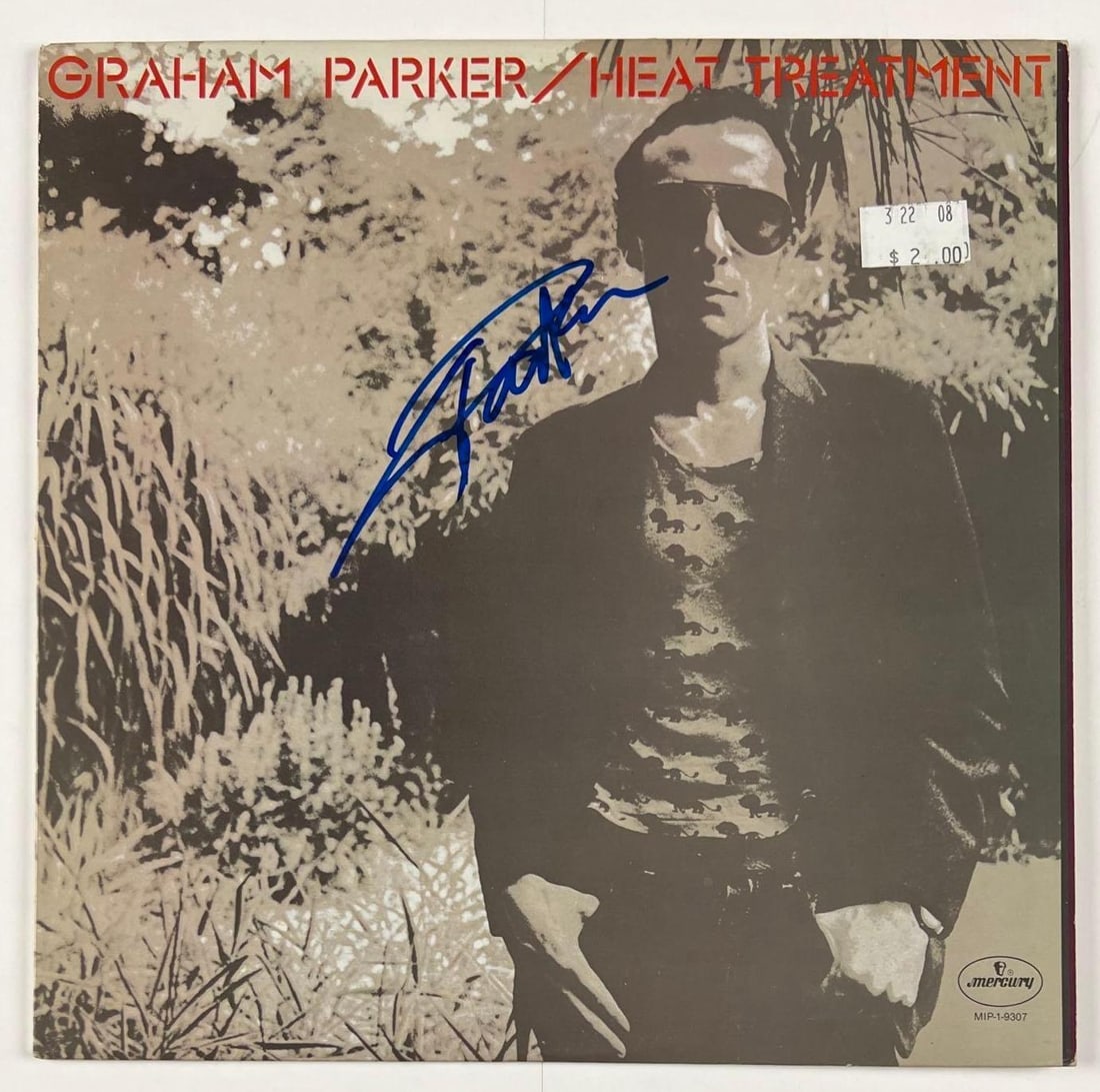 Graham Parker Signed "Heat Treatment" Album (Beckett/BAS Authentication) (1 of 2)