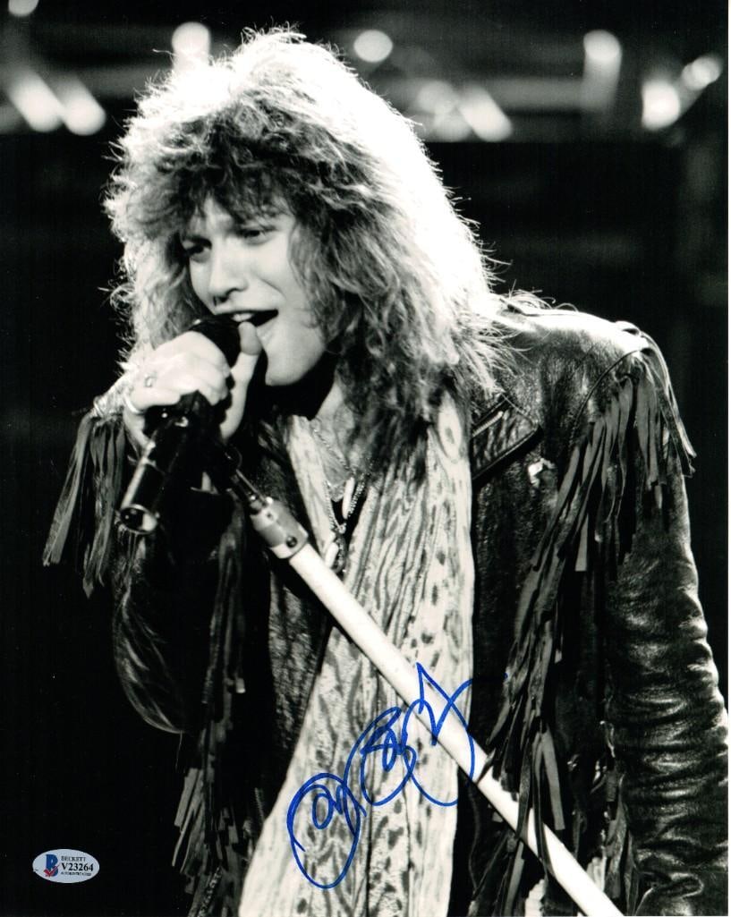 Jon Bon Jovi Signed 14" x 11" Photo (Beckett/BAS Authentication) (1 of 1)