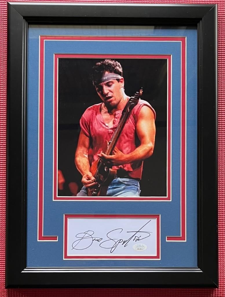 Bruce Springsteen Signed Framed "Renegades" Card & Photo (JSA Authentication) (1 of 3)