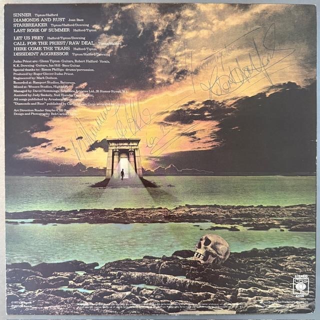 Judas Priest Fully Group Signed “Sin After Sin” LP Album (5 Sigs) (Third Party Guarantee (1 of 4)