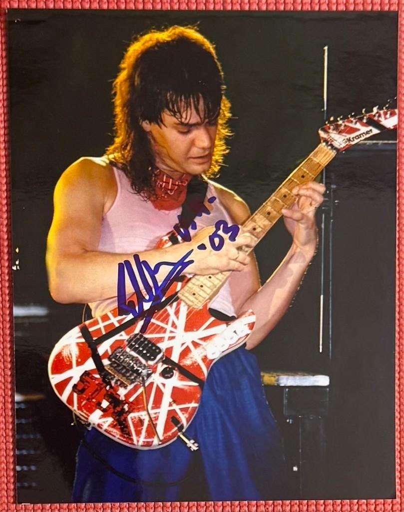 Eddie Van Halen Signed 10" x 8" Photo (Beckett/BAS Authentication) (1 of 5)