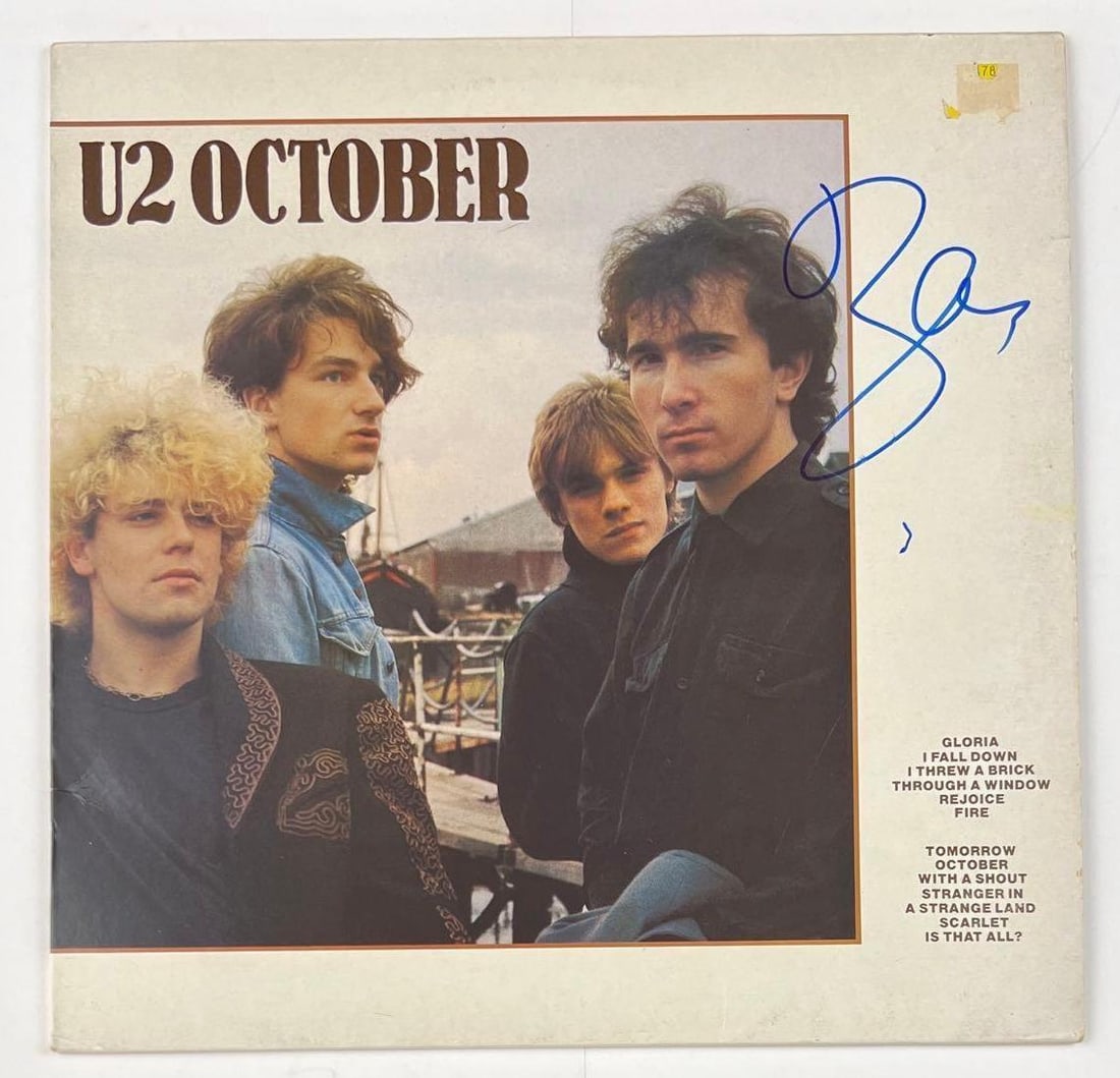 U2: Bono Signed "October" Album (Beckett/BAS Authentication) (1 of 4)