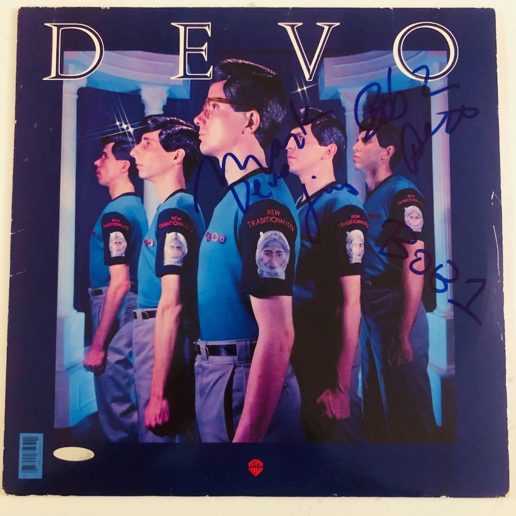 Devo Group Signed "New Traditionalists" LP Album (4 Sigs) (JSA Authentication) (1 of 2)