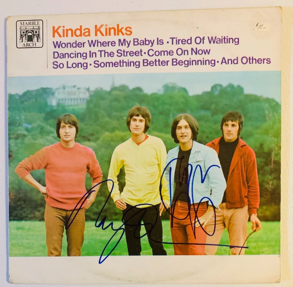 The Kinks Dual-Signed "Kinda Kinks" LP Album (2 Sigs) (Beckett) (1 of 1)