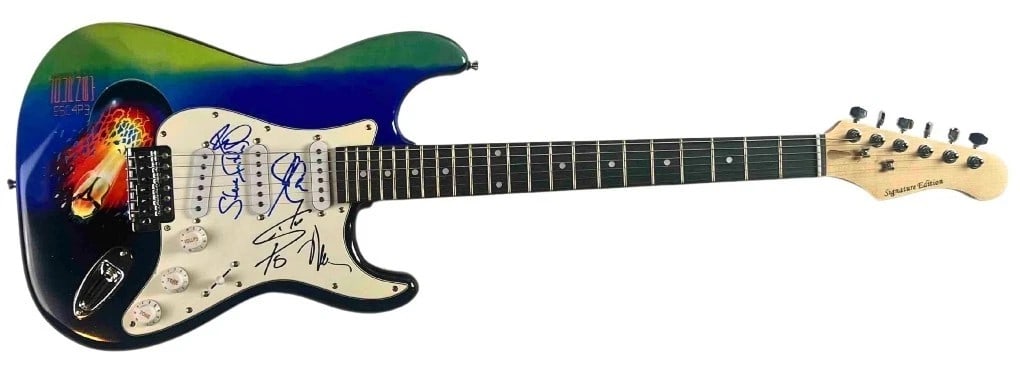 Journey Group Signed Custom Graphics Stratocaster-Style Guitar (5 Sigs) (JSA) - 2