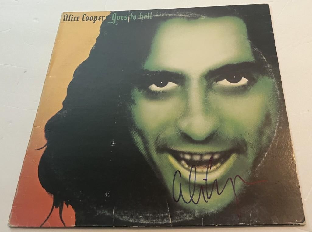Alice Cooper Signed "Alice Goes to Hell" LP Album (Third Party Guaranteed) (1 of 1)