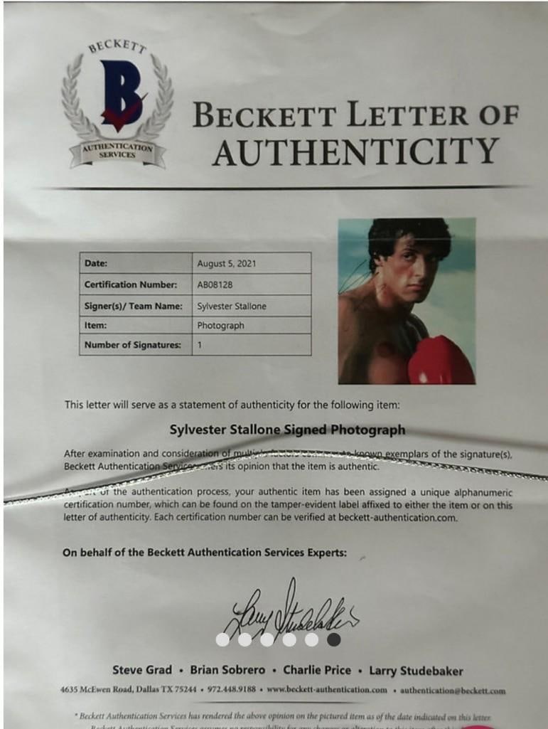 Rocky Cast Signed Photo & Mini Poster Inside 33" x 33" Framed Display (2 Sigs) (Beckett/BAS) - 5
