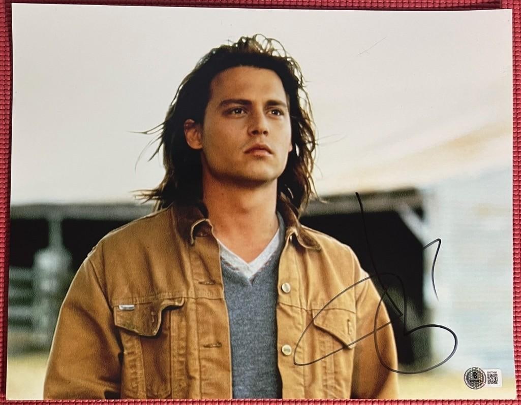 Johnny Depp Signed 11" x 14" "What's Eating Gilbert Grape" Photo as Gilbert Grape (Beckett/BAS) (1 of 3)