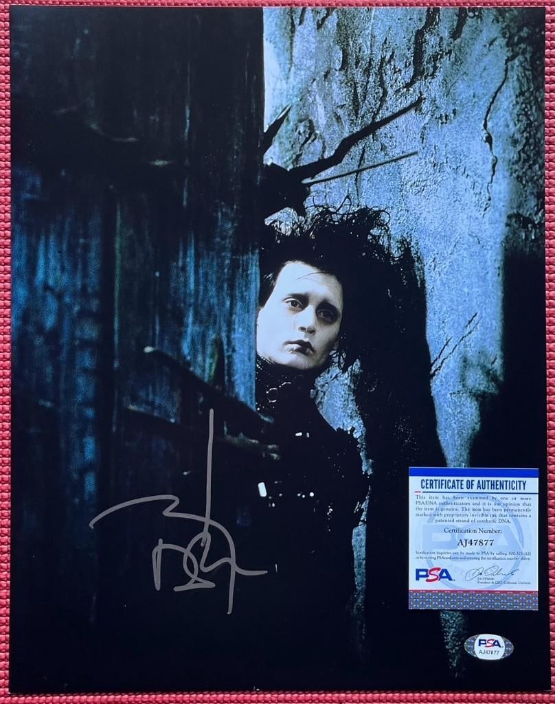 Johnny Depp Signed 14" x 11" "Edward Scissorhands" Photo as Edward Scissorhands (PSA) (1 of 3)