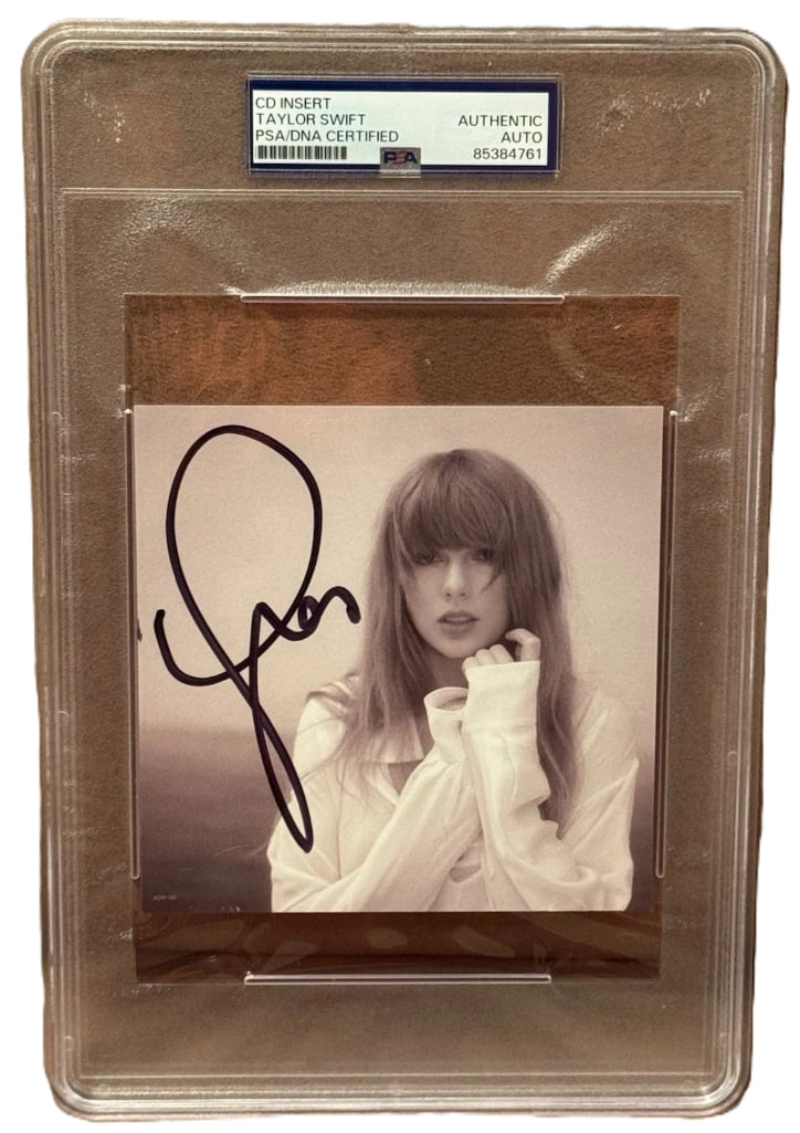 Taylor Swift Signed Slabbed 5" x 5" "The Tortured Poets Department" CD Insert (PSA DNA Auth.) (1 of 1)