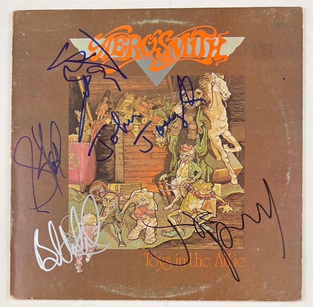 Aerosmith Fully Group Signed "Toys in the Attic" Album (5 Sigs) (BAS) (1 of 6)