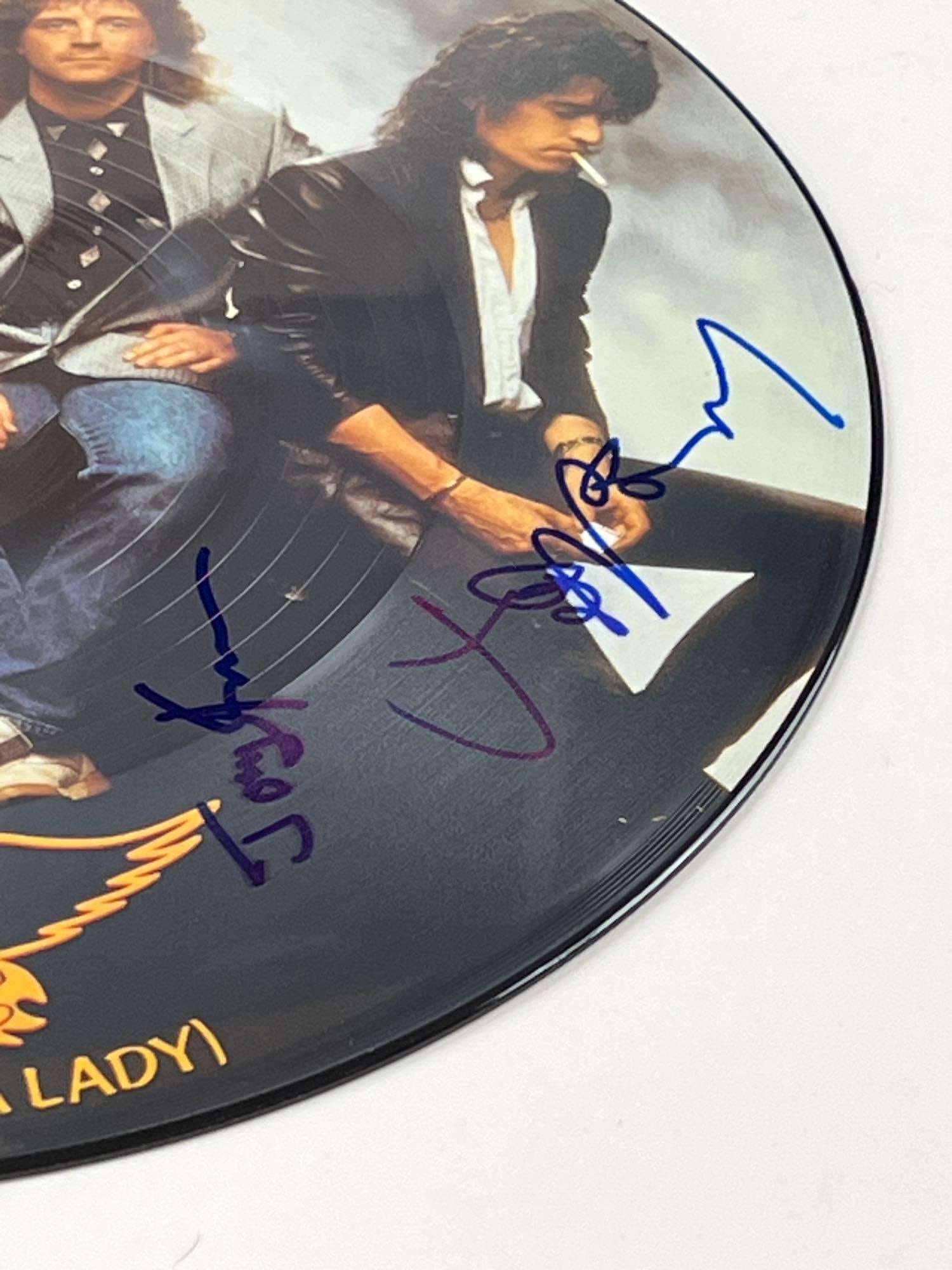 Aerosmith Fully Group Signed "Dude (Looks Like a Lady)" Picture Disc (5 Sigs) (BAS) - 2