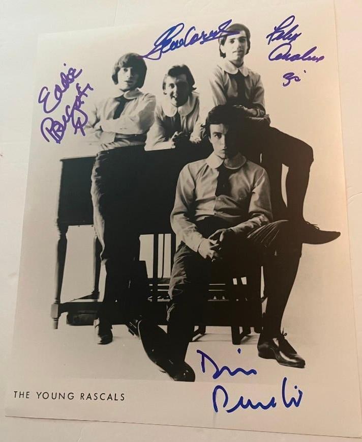 The Young Rascals Original Lineup Fully Group Signed 14" x 11" Photo (4 Sigs) (TPG) (1 of 1)