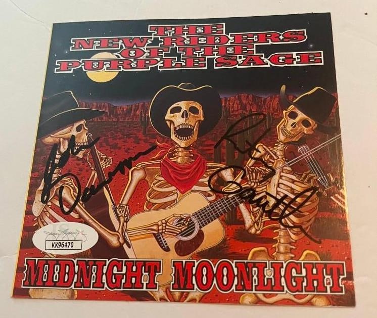The New Riders of the Purple Sage Group Signed "Midnight Moonlight" CD Booklet (2 Sigs) (JSA Auth.) (1 of 1)