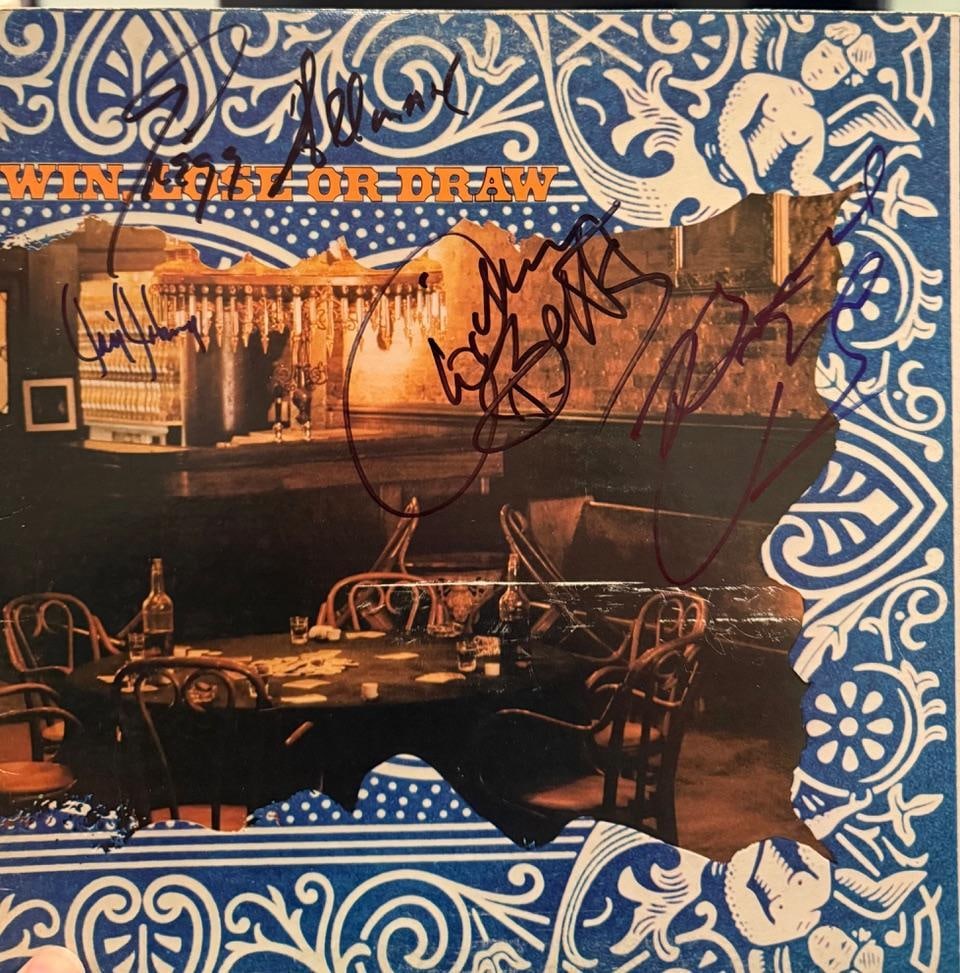 Allman Brothers Group Signed "Win, Lose, or Draw" Album (4 Sigs) (Third Party Guaranteed) (1 of 1)